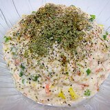 ネバとろっ♪にんにくの芽のオレンジ胡麻とろろうどん